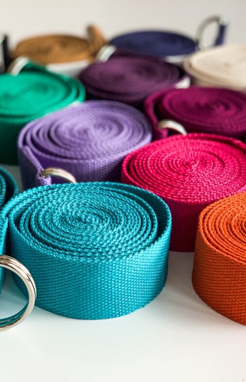 YOGGYS - STRETCHING STRAP JÓGOVÝ POPRUH [FUCHSIOVÁ]